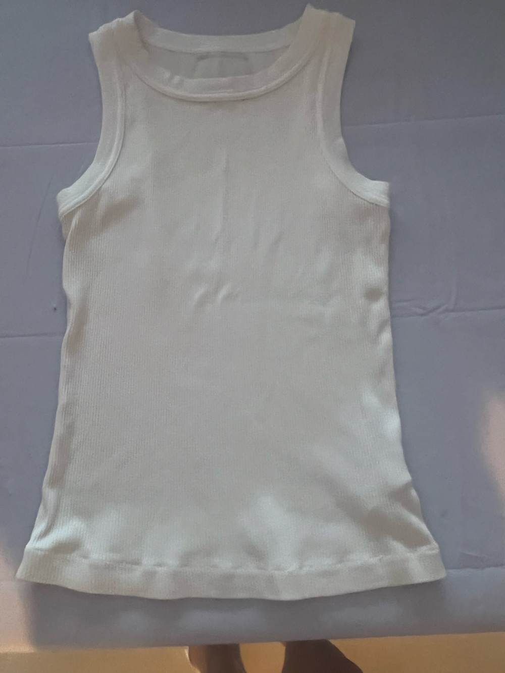Citizens Of Humanity cream Ribbed Tank Camisole